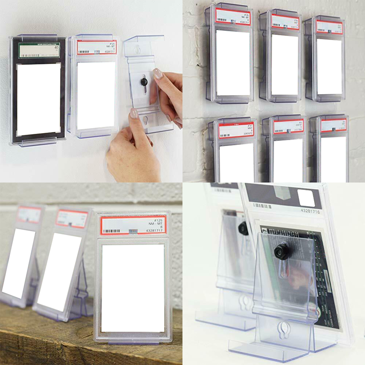 Graded Card Display - Wall Mount Tabletop Trading Card Display