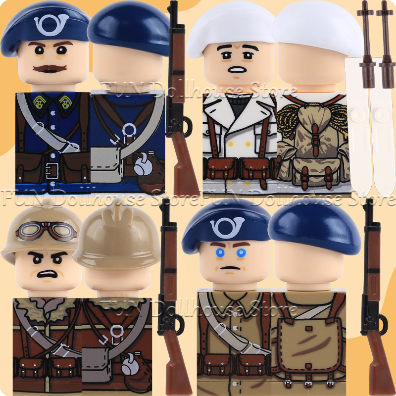 WW2 Military Army French Soldi - Lego Minifigure Holder recensie en prijs