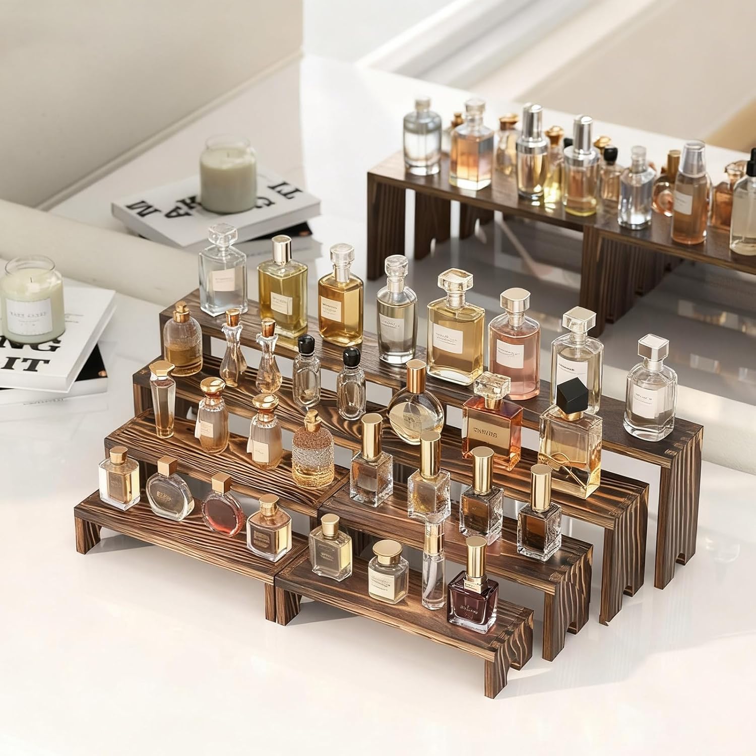2 Tier Wooden Cupcake Stand Se - Display Risers Set recensie en prijs
