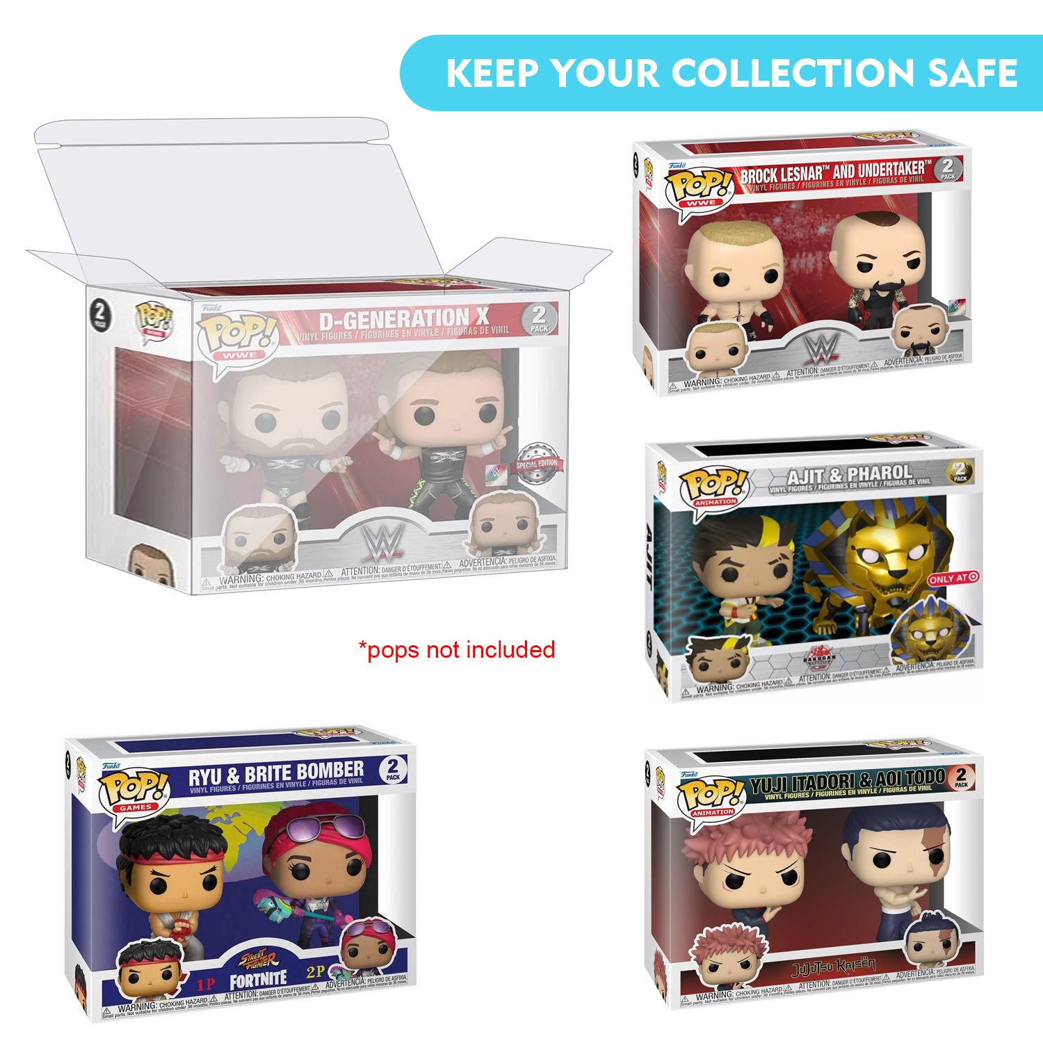 HIGOPLAY 2 in 1 Pack Protectiv - Funko Pop Protector recensie en prijs