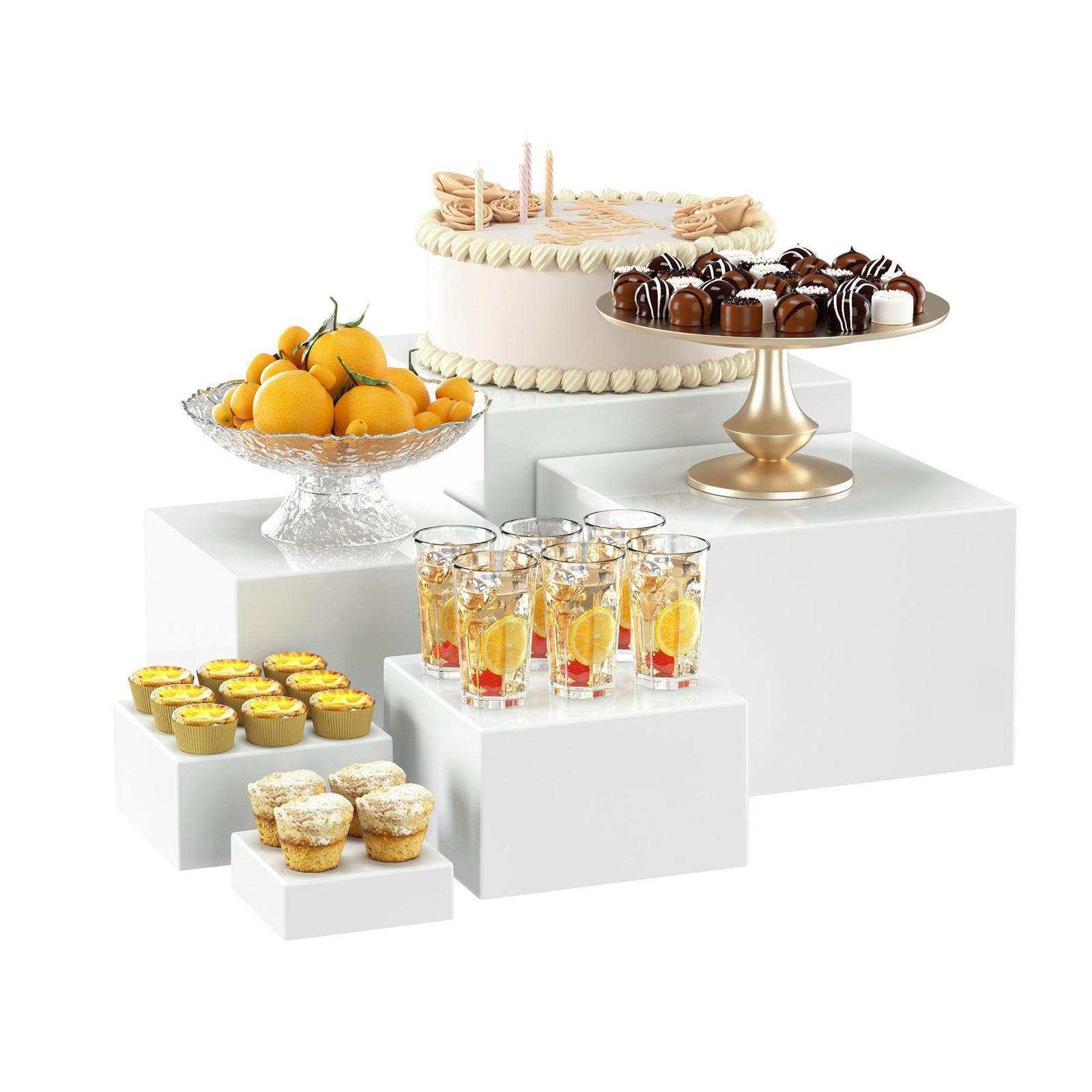 6x Acrylic Buffet Riser Desser - Display Risers Set recensie en prijs