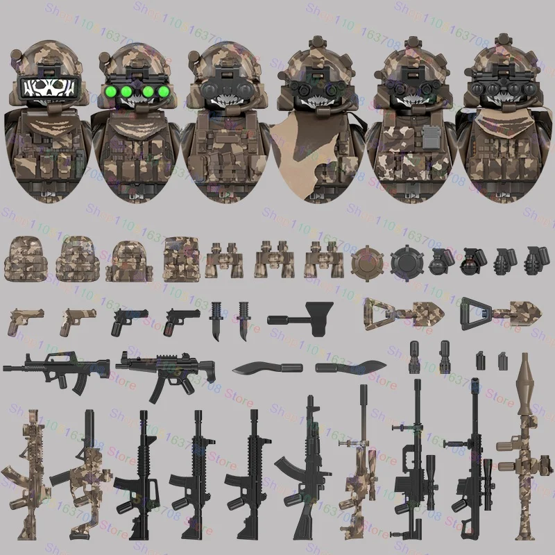 MOC Military Soldiers Action F - Lego Minifigure Holder recensie en prijs