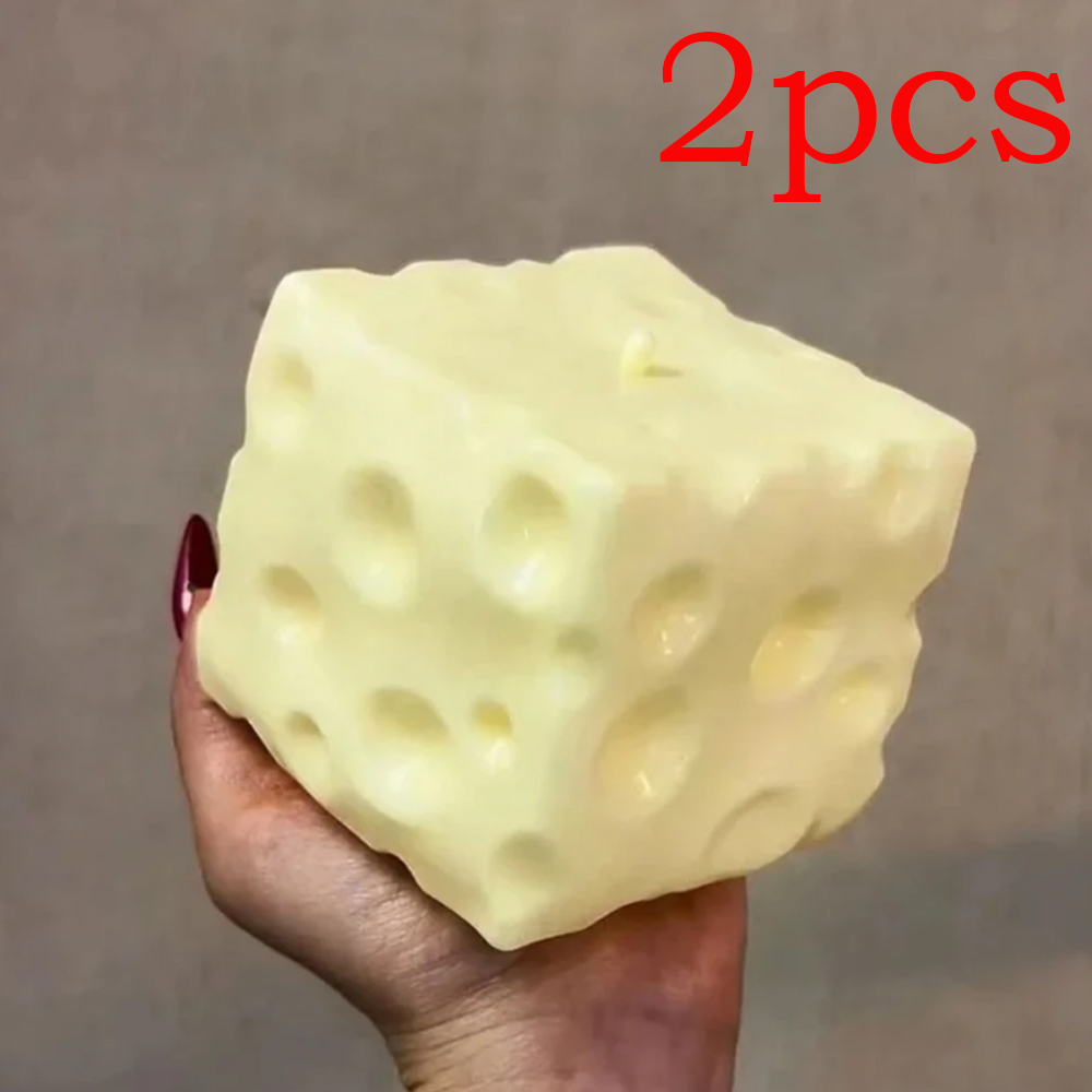 ◑Jumbo Cheese Cube Stress Ball - Fidget Cube Original recensie en prijs