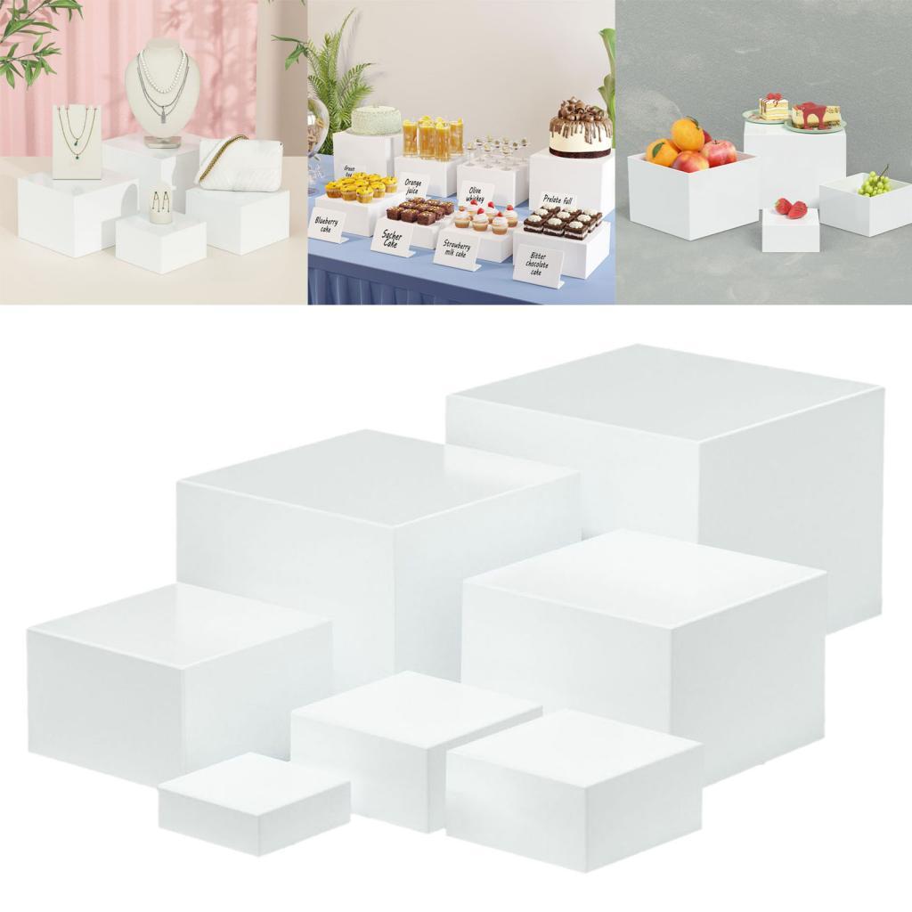 7 Pieces Acrylic Cube Display  - Display Risers Set recensie en prijs