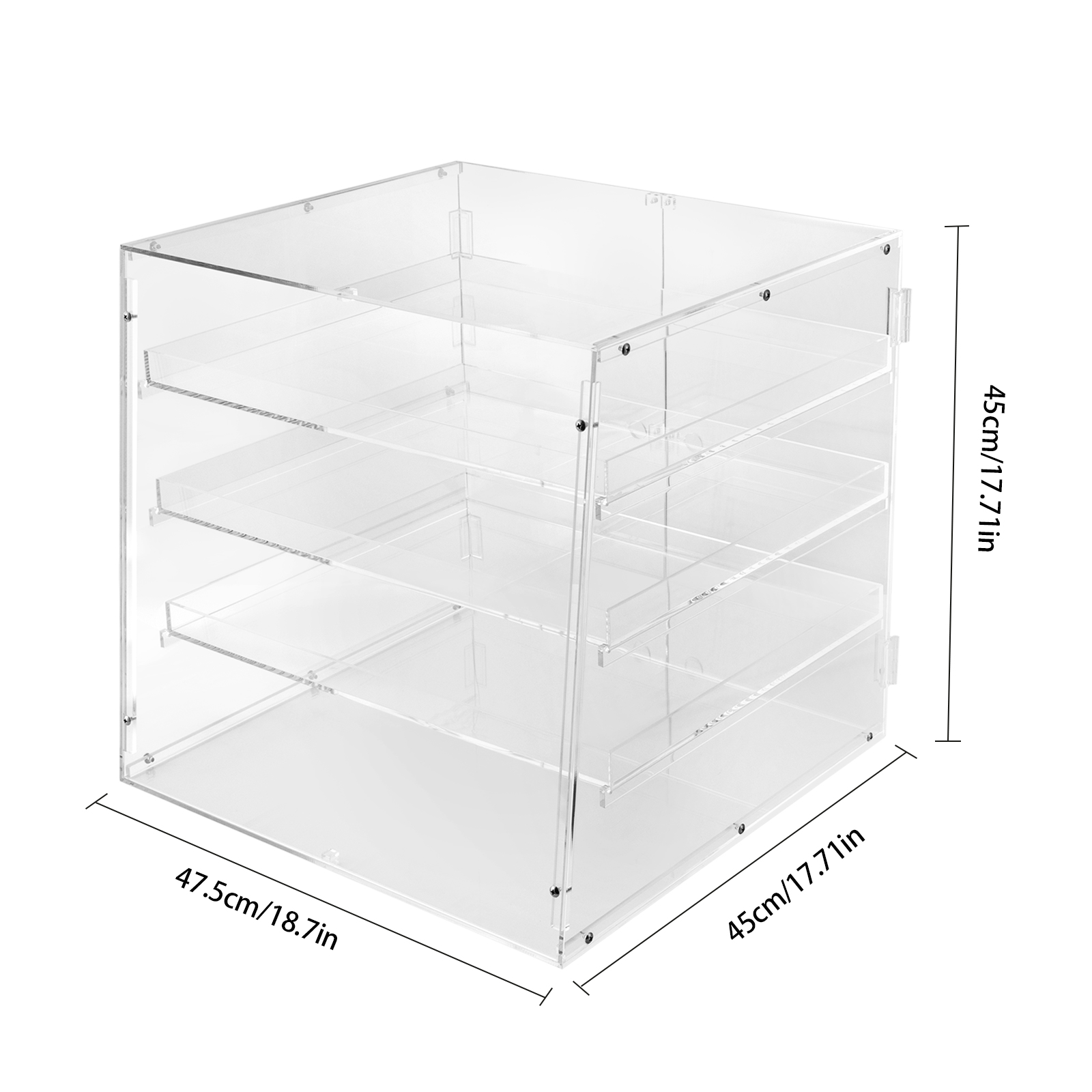 18.7×17.71×17.71inch 3-tier Ac - Display Case Acrylic recensie en prijs