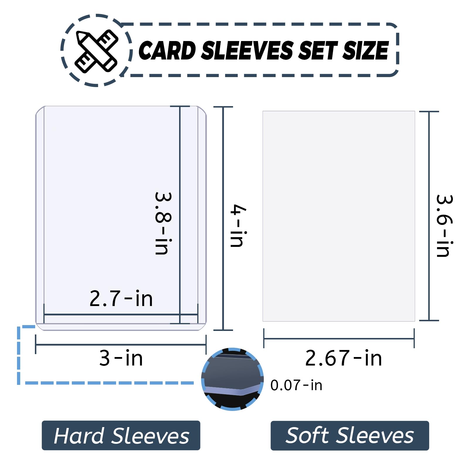 100-600pcs Card Sleeves Hard S - Card Penny Sleeve recensie en prijs