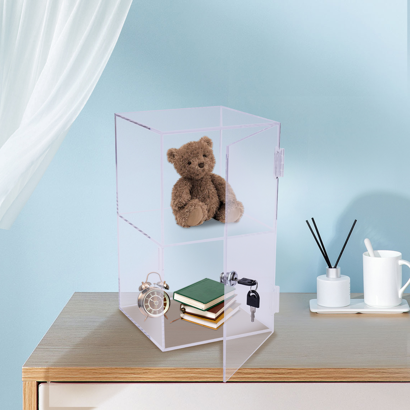 Transparent Acrylic 20x20x35cm - Display Case Acrylic recensie en prijs