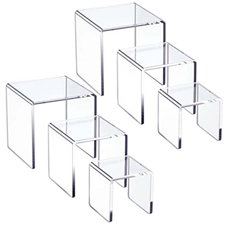 Clear Acrylic Display Risers 2 - Display Risers Set recensie en prijs