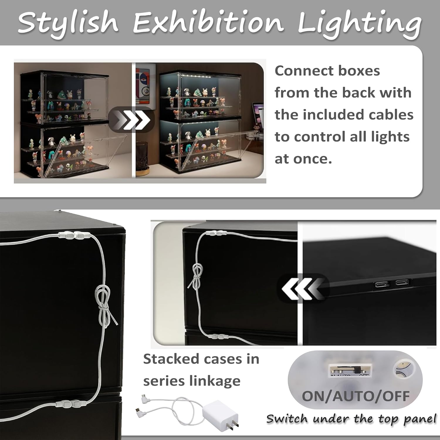 3-Tier Stackable LED Display C - Display Case Acrylic recensie en prijs