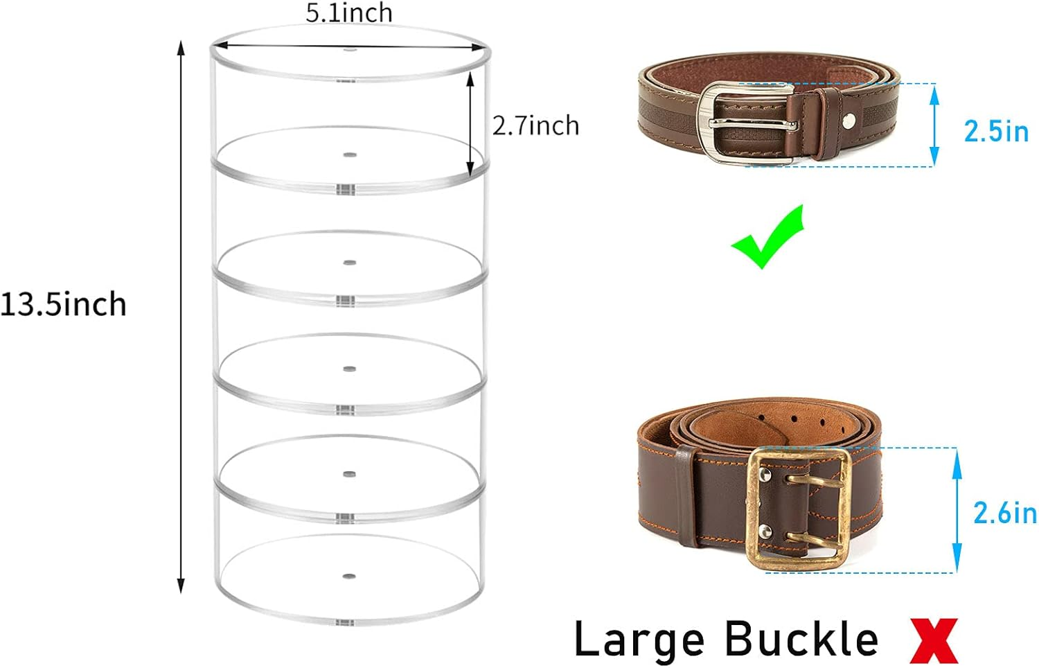 Belt Organizer, Acrylic Displa - Display Case Acrylic recensie en prijs